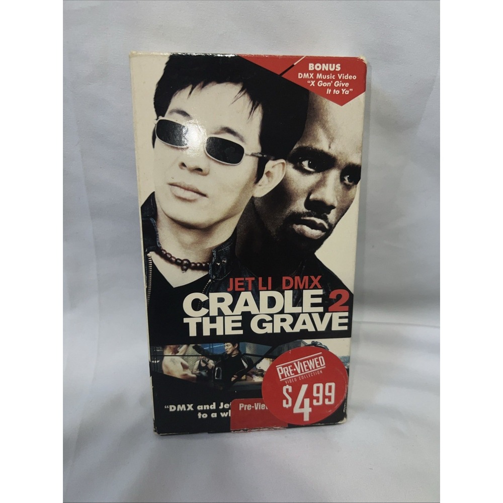 Cradle 2 The Grave (VHS,2003) DMX Jet Li Blockbuster Inc Movie Pre Owned Read